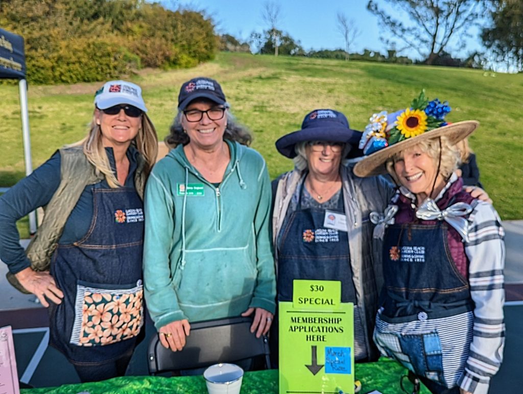 Susan Denton, Nancy Englund, Janet Chance, and Jane Leary at Laguna Beach Arbor Day celebration