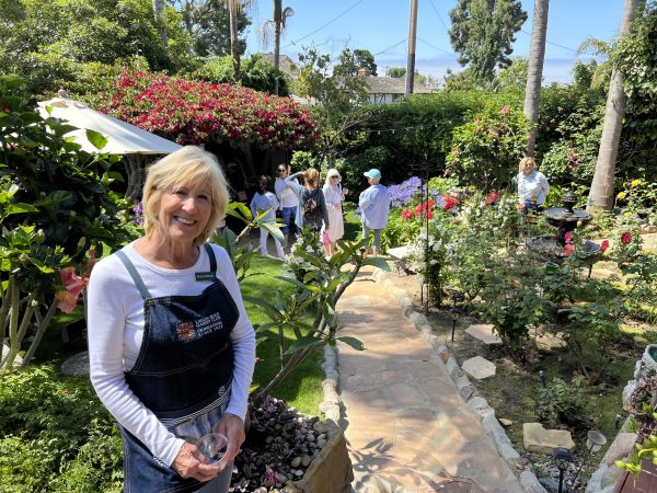 Susan South shows off her garden