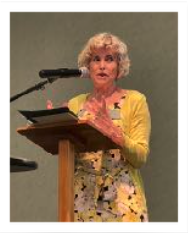 Jane at a memorial service