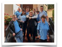 Jane pictured with Glenwood House residents