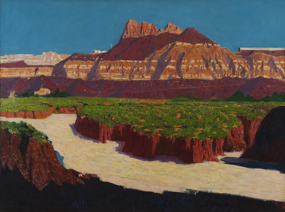 Southwest landscape painting by Conrad Buff