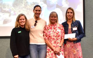 Grateful recipients of 3 $1500 checks for our local school gardens.