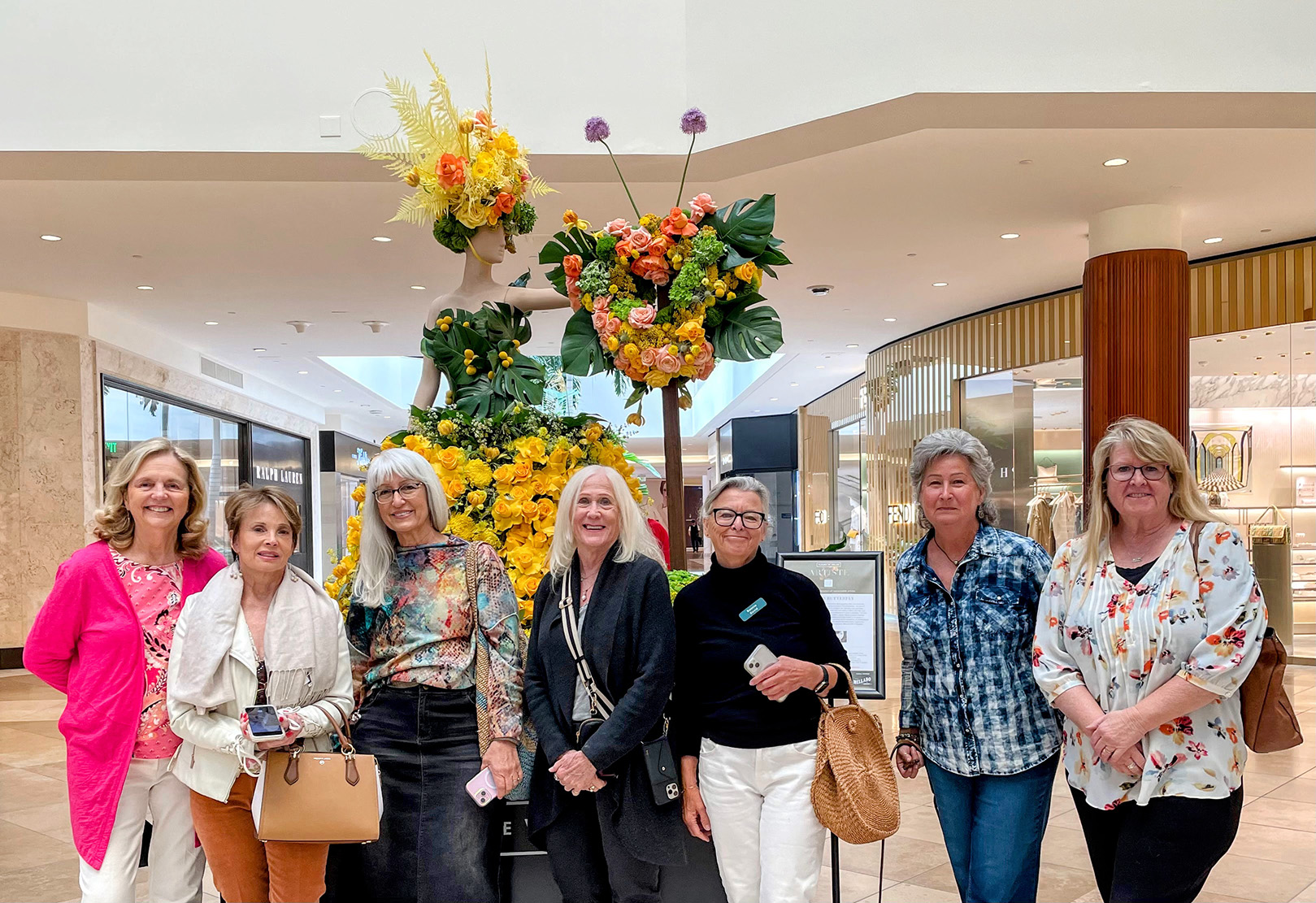 Visitors to the 2024 SoCal Spring Garden Show at South Coast Plaza