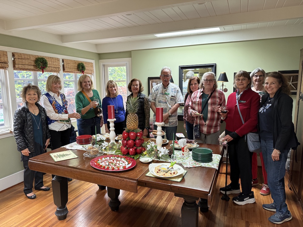 Members enjoying the Holiday Member's Home Tour.